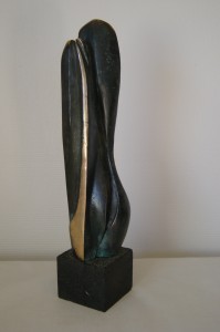 A pair, bronze på granit 49x11x11